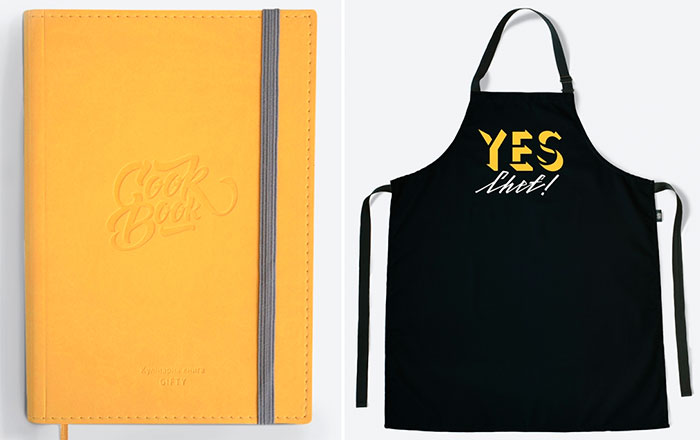кулінарна книга та фартух подарунок