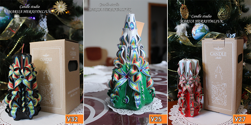 різьблені свічки