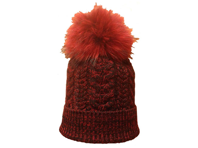 вязана шапка меланж