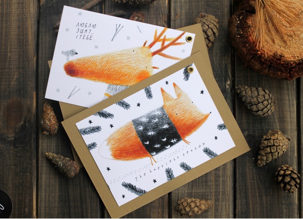 новорічні листівки