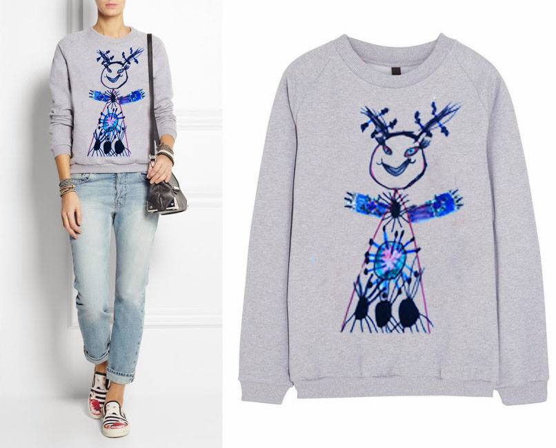 сірий світшот